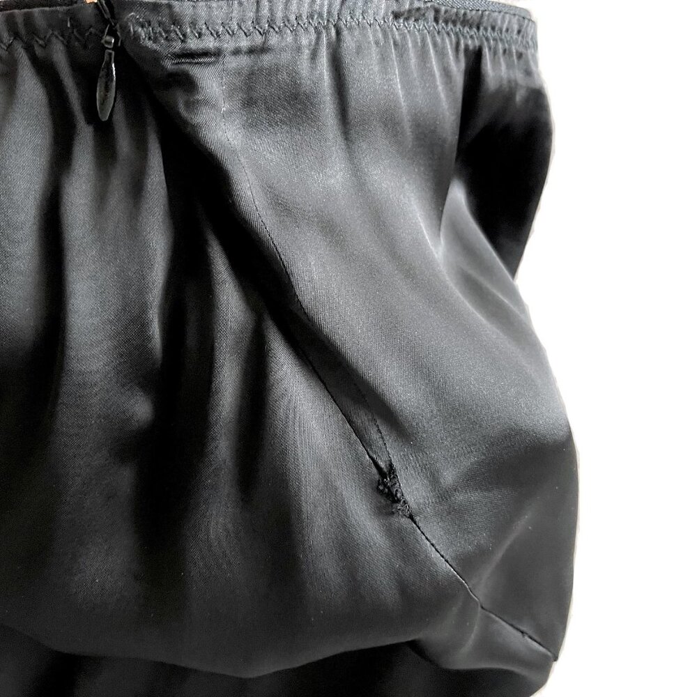 Zara Limited Edition Long Satin Effect Skirt in Black - Picture 16 of 16